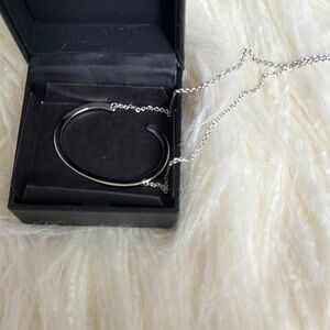 Elegant Silver “C” Necklace